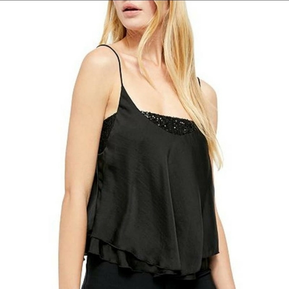 Free People turn it on sequin cami tank top - Picture 2 of 5